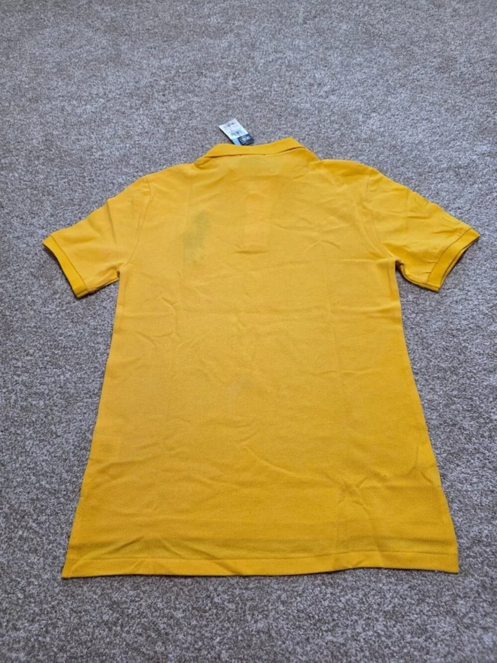 Polo By Ralph Lauren Youth Boys Yellow Polo Large Pony Logo Shirt Size L (14-16)